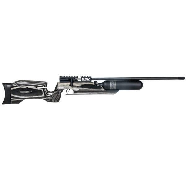 RAW HM1000x LRT Black Wood Laminate Stock No Moderator - Sidelever view