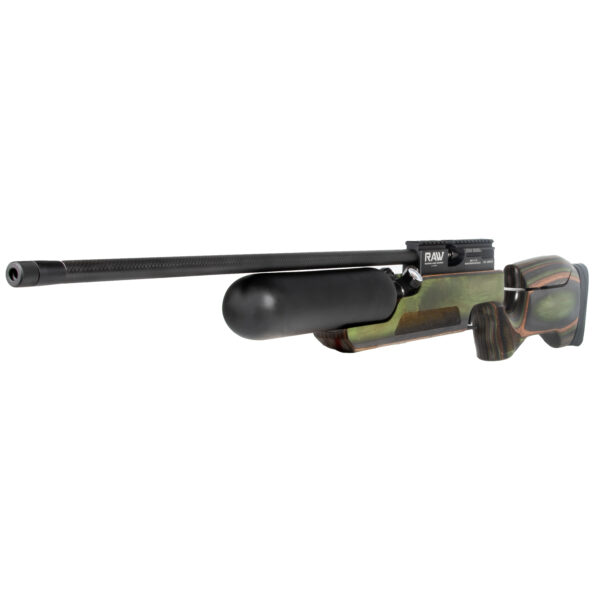 RAW HM1000x LRT Camo Laminate Stock No Moderator Gauge View