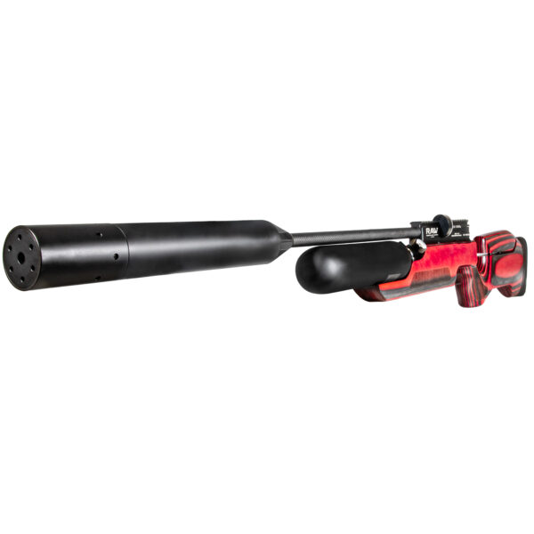 HM1000x LRT – Red Wood Laminate Stock with Moderator Angled Gauge View