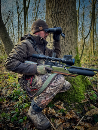 Lee Perryman uses his RAW rifle to hunt squirrels and other game in the UK.